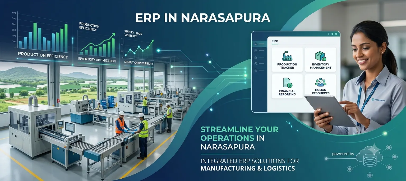 ERP in Narasapura for manufacturing businesses