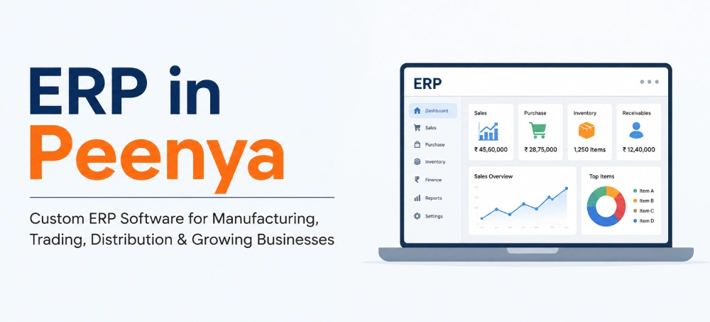 ERP in Peenya for manufacturing companies – ERPLax custom ERP dashboard